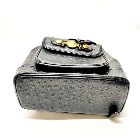 VERSACE BackPack Bag Black Leather mon-319-091525 - Picture 8 of 16